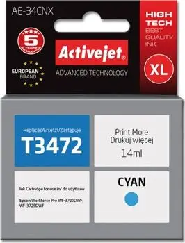Ngjyrë për printer Activejet Ink AE-34CNX Ink për printer Epson, e kaltër