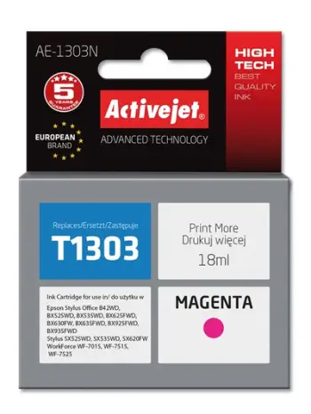 Ngjyrë për printer Activejet AE-1303N (zëvendësim për Epson T1303), 18 ml, vjollcë