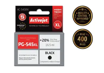 Ngjyrë për printer Activejet AC-545RX (zëvendësim për Canon PG-545 XL), 16.5 ml, e zezë