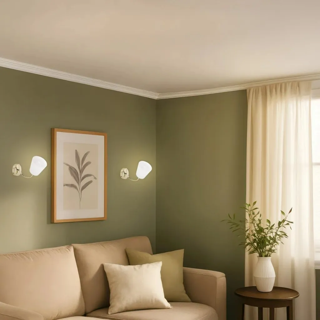 Llambë muri Activejet AJE-EMILY 1P GOLD, E27, 40W, Bardhë - 2