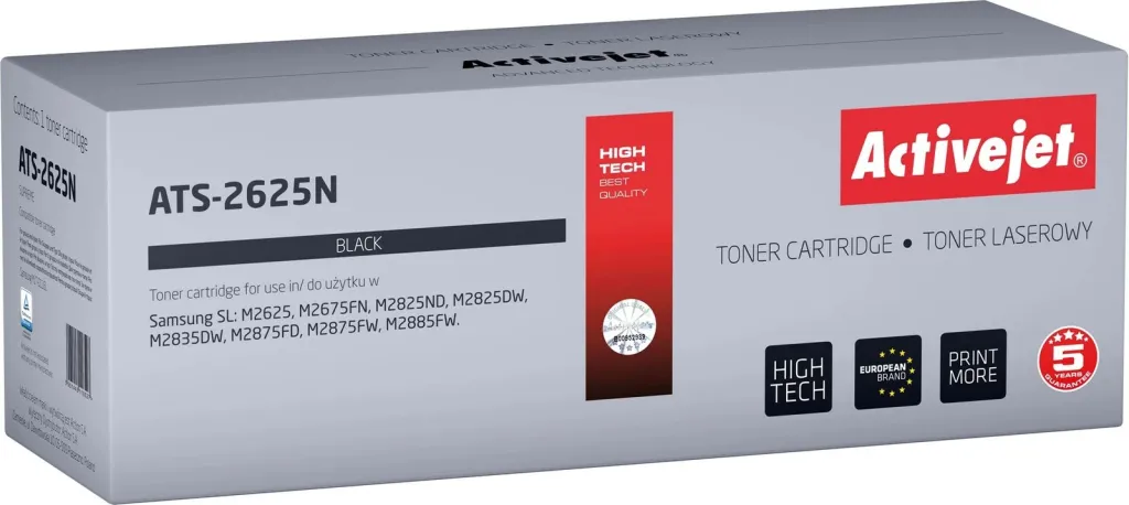 Toner zëvendësues Activejet ATS-2625N për printer Samsung, i zi - 1