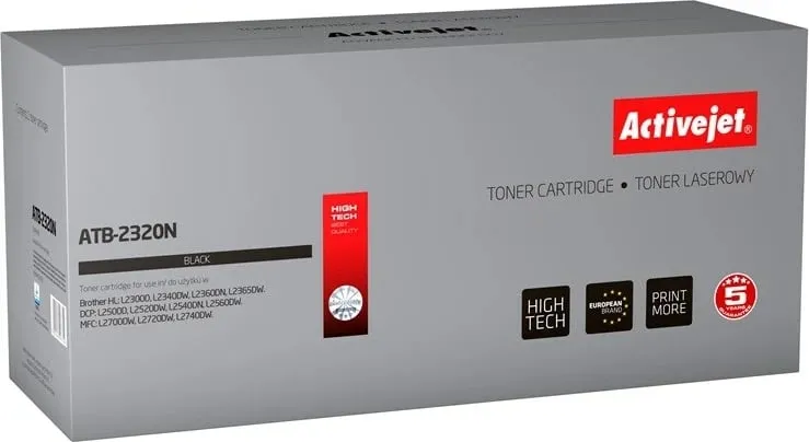 Toner zëvendësues Activejet ATB-2320N për printer Brother, i zi - 1