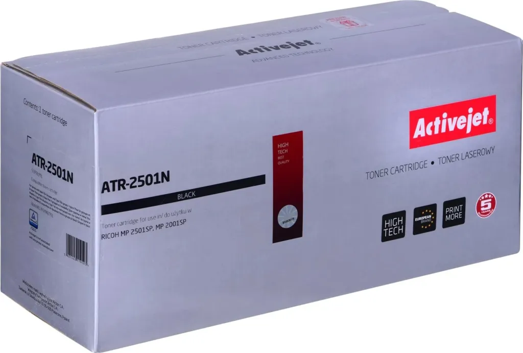 Toner zëvendësues Activejet ATR-2501N për printer Ricoh, i zi - 1