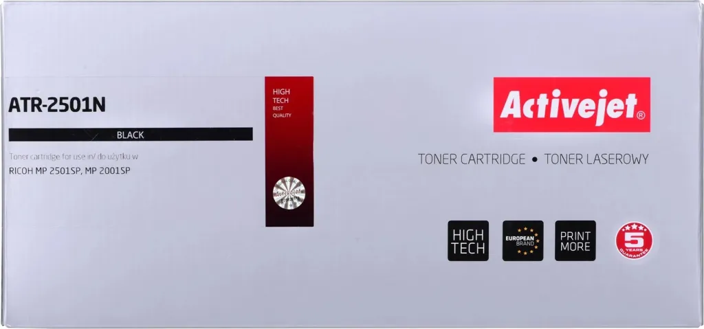 Toner zëvendësues Activejet ATR-2501N për printer Ricoh, i zi - 2