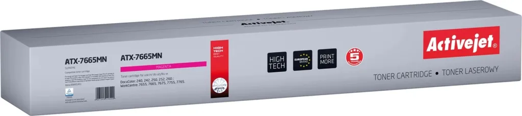 Toner zëvendësues Activejet ATX-7665MN për printer Xerox, i vjollcë - 1