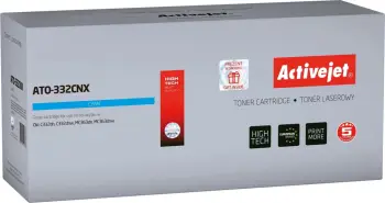 Toner për printer Activejet ATO-332CNX, zëvendësues për OKI 46508711, cyan