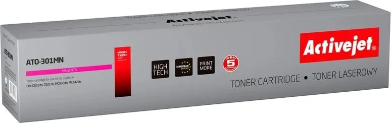 Toner zëvendësues Activejet ATO-301MN për printer OKI, i vjollcë - 1
