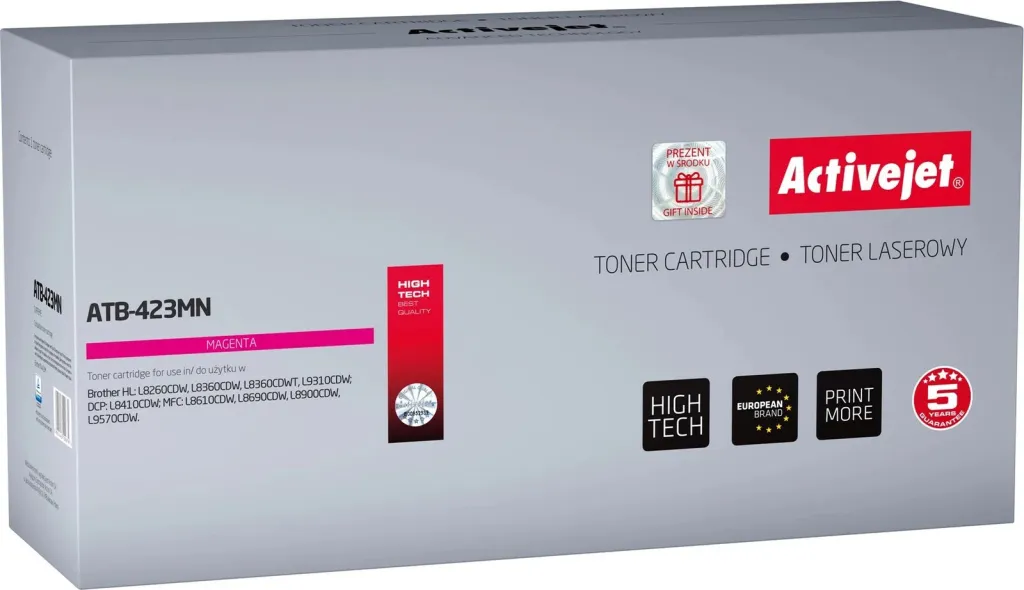 Toner Activejet ATB-423MN, zëvendësues TN-423, vjollcë - 1