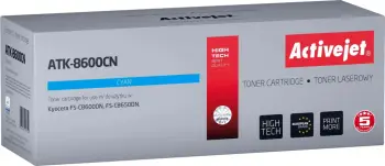 Toner zëvendësues Activejet ATK-8600CN për printerët Kyocera, 20000 faqe, i kaltër