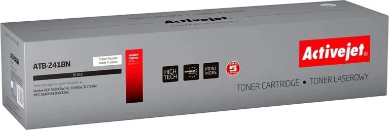 Toner zëvendësues Activejet ATB-241BN për printer Brother, i zi - 1