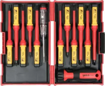 Set kaçavidash të izoluara Yato YT-28295, 13 copë, VDE, shumëngjyrëshe