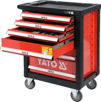 Karrocë veglash me 6 sirtarë dhe pajisje Yato YT-55307