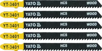 Teh sharrë Yato YT-3401, 10 TPI, 5 copë, i argjendtë