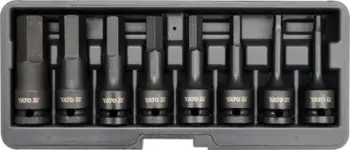 Set prizash me goditje gjashtëkëndëshe Yato YT-1066, 1/2", H5-H19, 8 copë