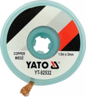 Fitil çlodhës saldimi Yato, 3.0mm, 1.5m, ngjyrë bakri