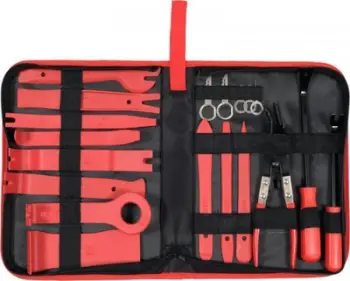 Set heqës tapicerie për vetura Yato 19 copë, plastikë, portokalli