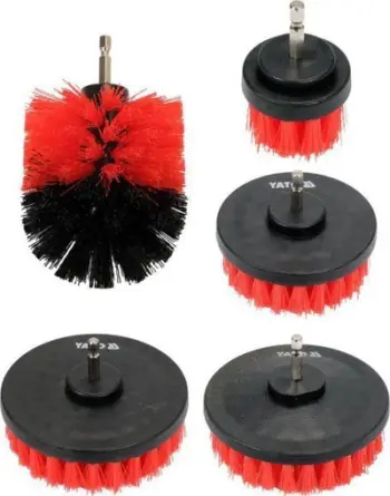 Set furçash për stërvitje Yato Hex, 5 copë, diametër 5 12 mm, najlon