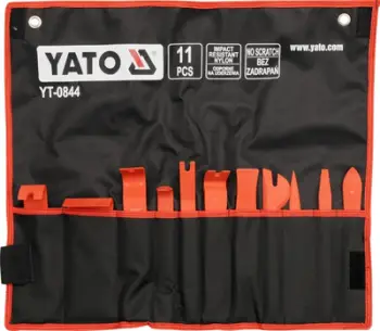 Set heqës për tapiceri Yato, 11 copë, 800 g, i zi