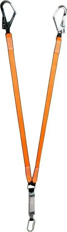Amortizues sigurie me dy rripa Yato YATO SAFETY SHOCK ABSORBER DOUBLE STRAP, poliester, me karabina
