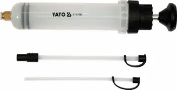 Ekstraktor manual i lëngjeve Yato, 200 ml, plastik, i bardhë