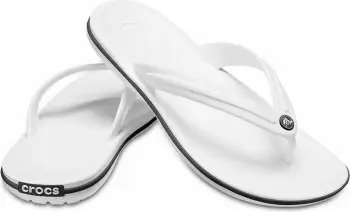 Shapka për femra Crocs Crocband Flip, të bardha