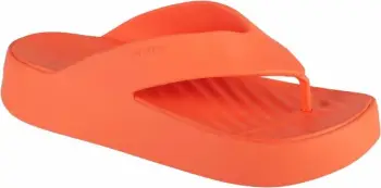 Shapka platformë Crocs Gataway Platform Flip Flop W 209410-84F, portokalli