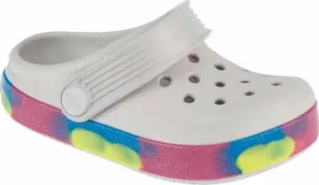 Shapka për fëmijë Crocs Off Court Glitter Band Clog T Jr 209717-1FS, të lehta, e bardhë