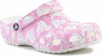 Këpucë Crocs për meshkuj dhe femra, të bardha dhe rozë