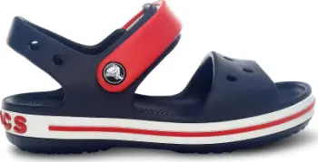 Papuqe për fëmijë Crocs Crocband Sandal, të kuqe dhe blu marine