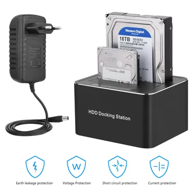 Docking Station TECH TIME Hard Drive Dock 201 - 4