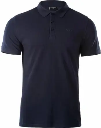 Këmishë polo Hi-Tec Romso M, 100% pambuk, për meshkuj, blu navy