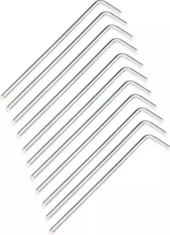 Kunja tende Hi-Tec Pinpeg 92800490165, çelik, 18 cm, 10 copë, argjendtë