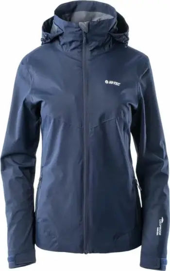 Xhaketë Hi-Tec LADY LANCO, e papërshkueshme nga uji 10 000 mm, me kapuç, blu navy