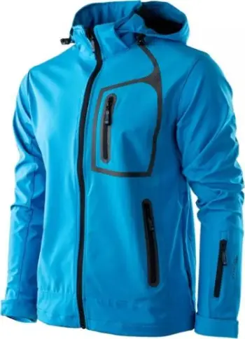 Xhaketë softshell Hi-Tec Nils për meshkuj, membranë TecProof, ngjyrë blu, madhësia M