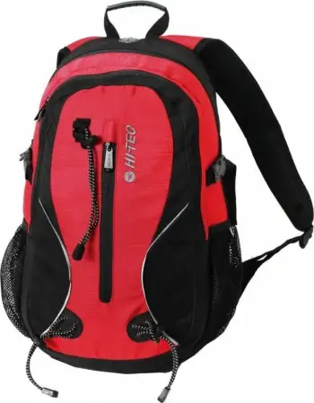 Çantë shpine për turizëm Hi-Tec Mandor, 20 L, e kuqe dhe e zezë
