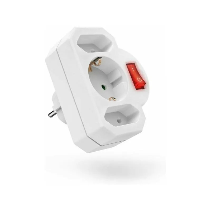 Socket Adapter 3-Way Switch - 3