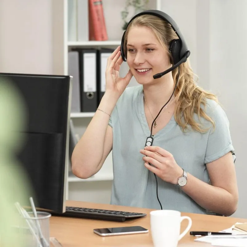 Hama "HS-USB300" PC Office Headset - 8