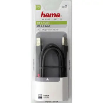 HAMA USB 2.0 CABLE A PLUG- A PLUG, A-STECKER - A STECKER