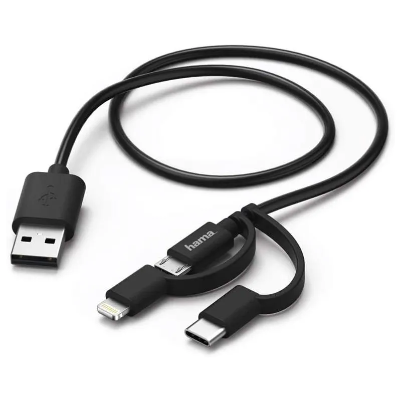 HAMA 3-in-1 Micro USB Cable - 2