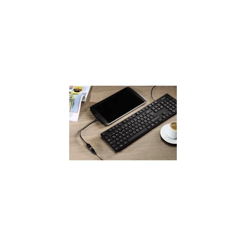 Hama USB 2.0 OTG Adapter Cable, micro plug - A socket, black, 0.15m - 2