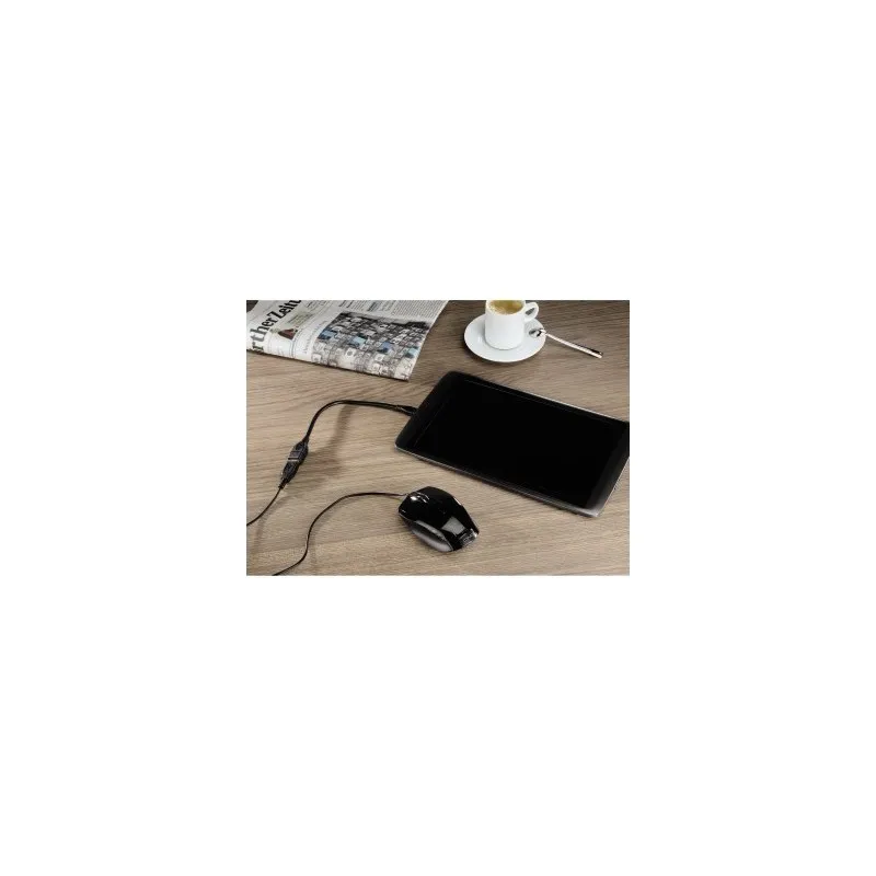Hama USB 2.0 OTG Adapter Cable, micro plug - A socket, black, 0.15m - 4