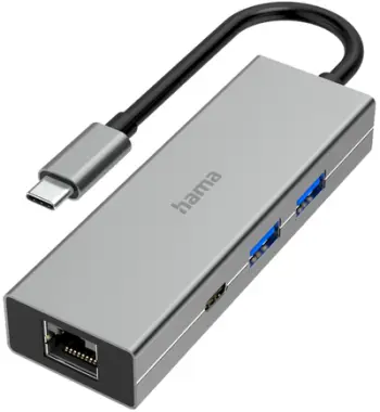 Përshtatës USB-C multiport, 200108, 2 x USB-A, USB-C, lan/ethernet