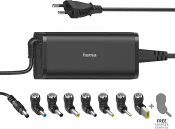 Karikues Hama për laptop, 15 / 19V / 5.6A, 90W, i zi