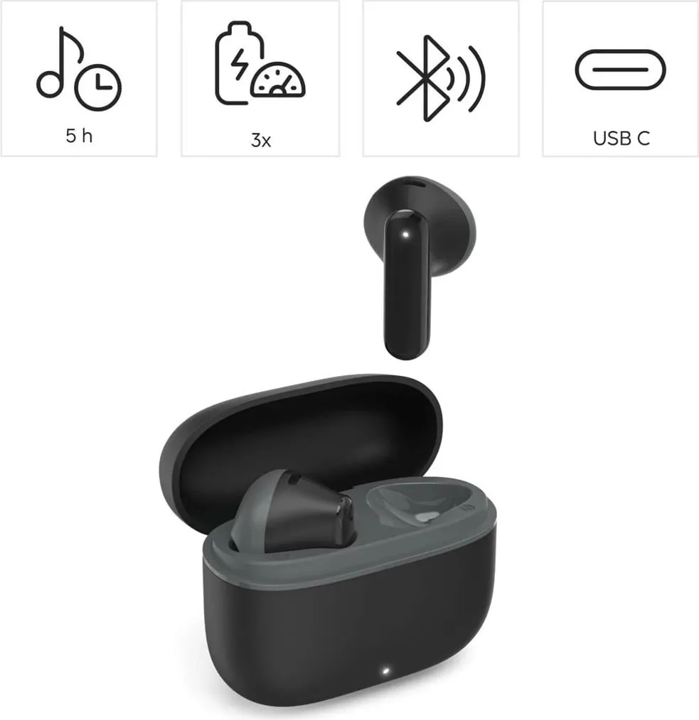 Kufje me Bluetooth® Hama "Freedom Light II", TWS - 8