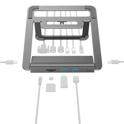 Docking Station Hama 200106, USB-C, me 12 porte - 3