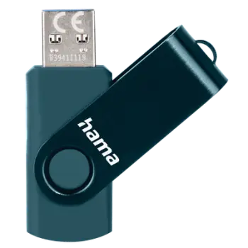 USB Hama "Rotate", 3.0, 256GB, 90MB/s, kaltër e errët