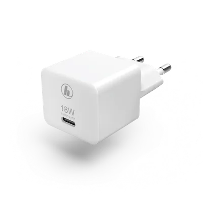 Karikues mini Hama, USB-C, 18W, i bardhë, 188350 - 1