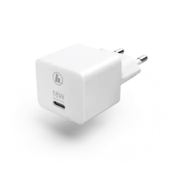 Karikues mini Hama, USB-C, 18W, i bardhë, 188350