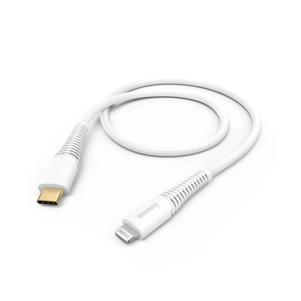 Kabllo Hama Fast Charge, USB-C Lightning, 1,5m, e bardhë, 201603 - 1