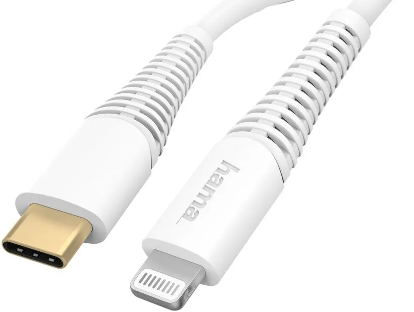 Kabllo Hama Fast Charge, USB-C Lightning, 1,5m, e bardhë, 201603 - 2